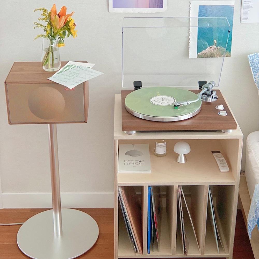 무심재목공소 맞춤 원목 베이직 lp 수납장