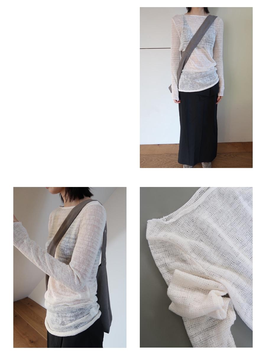 SUMMER KNIT BOATNECK LONG SLEEVE