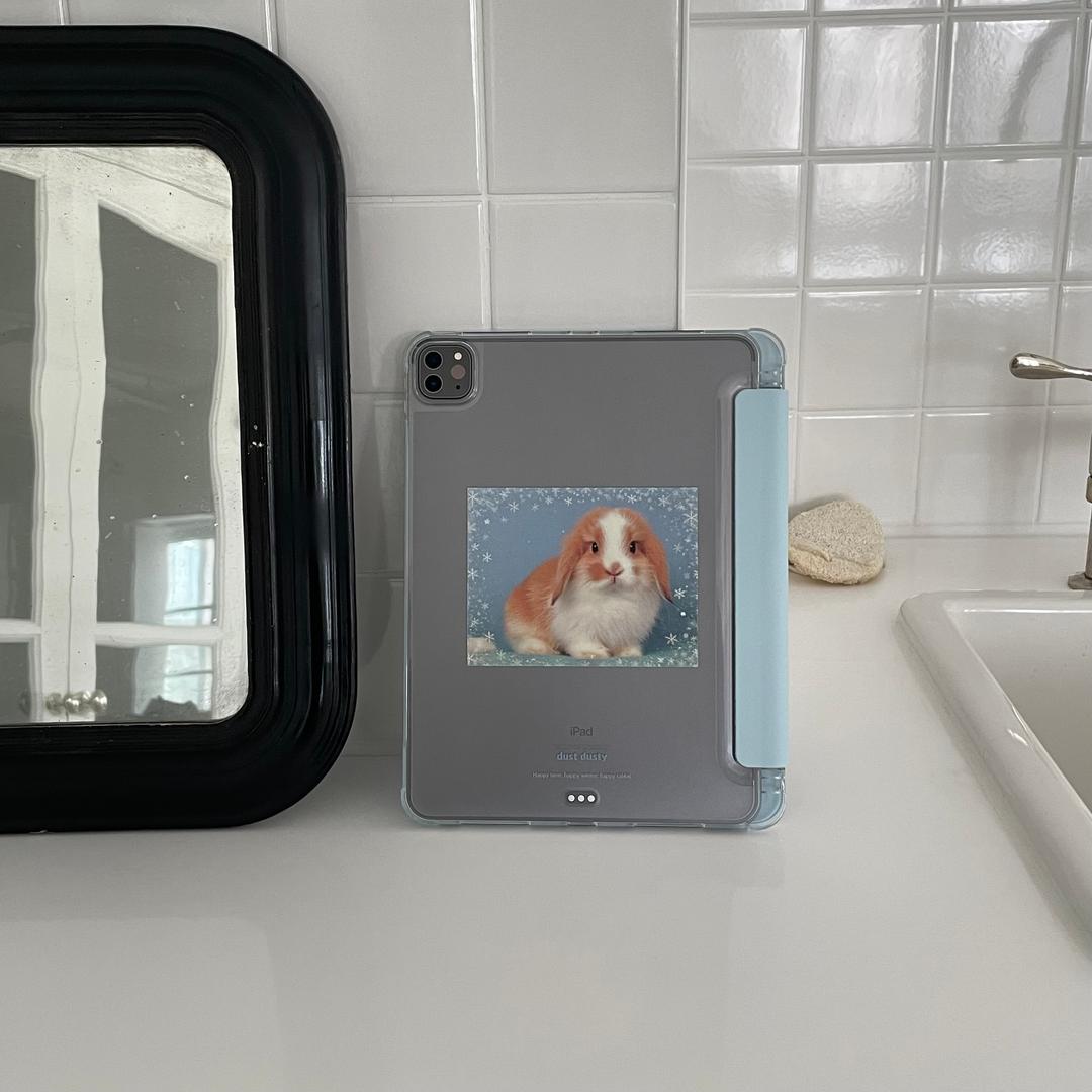 snow rabbit smart cover ipad case