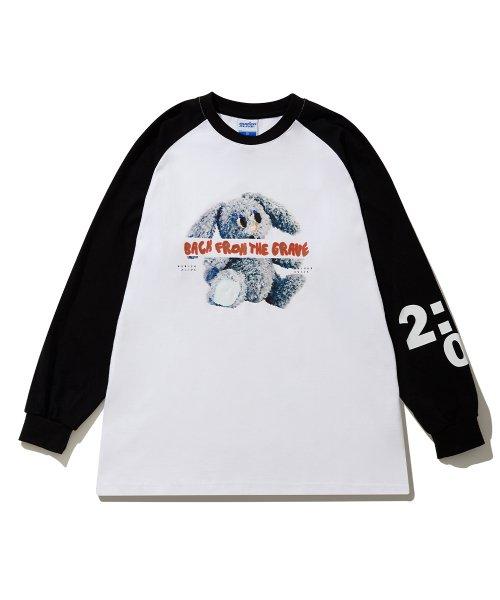 BA RABBIT DOLL RAGLAN LONG SLEEVE - WHITE