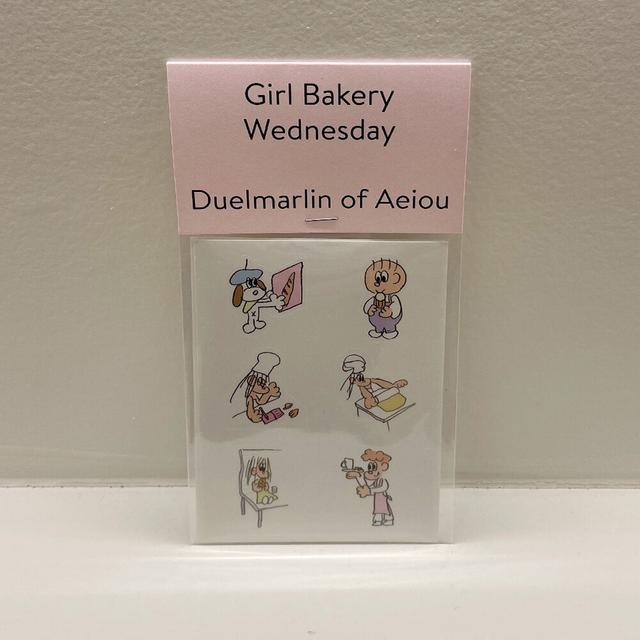 Girl Bakery Sticker Wednesday 2 set
