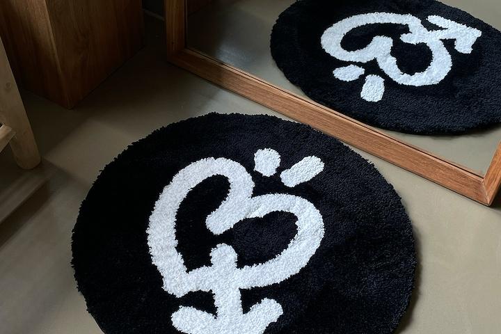 폴인 러그 원형 디자이너 카페트