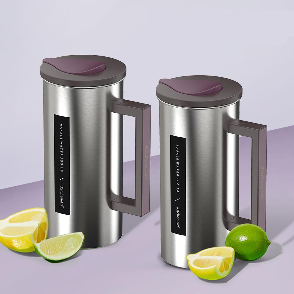 1+1 키친아트 스텐물병 1.6L 업소용 가정용 식당 냉장고 물병 물통