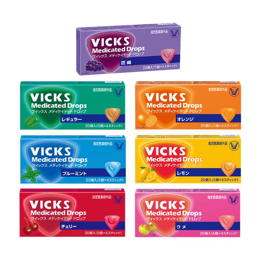 계절성 건조/구취/목염증으로 인한 통증에 VICKS 빅스 메디케이트드롭 목캔디 20개입