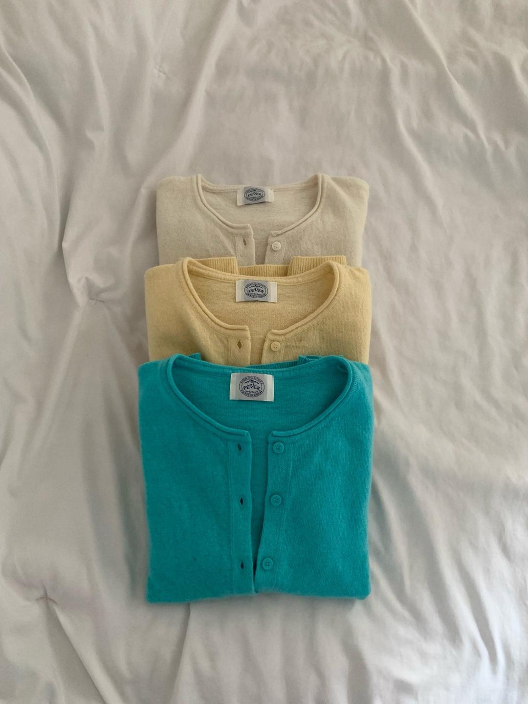 헬로마틸다 [피버]컬러 위드 울 가디건