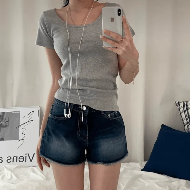 [스탠다드ver/핏보장!] 기본 라운드 봄 여름 무지 면 반팔티 (4col)