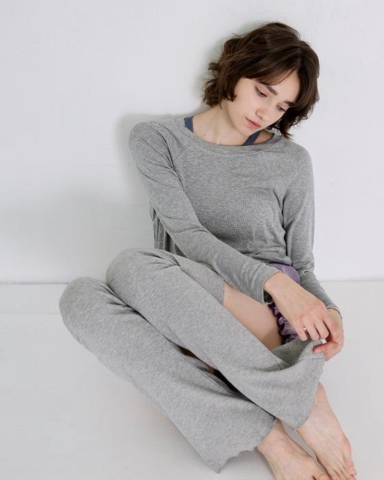 플레어 레그 워머DEVI-S0004-멜란지그레이