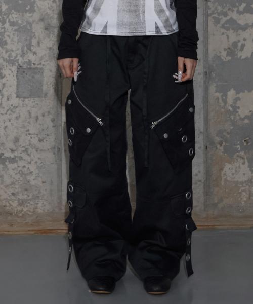 디테처블 카고 스트랩 팬츠 (BLACK) F25ZD978