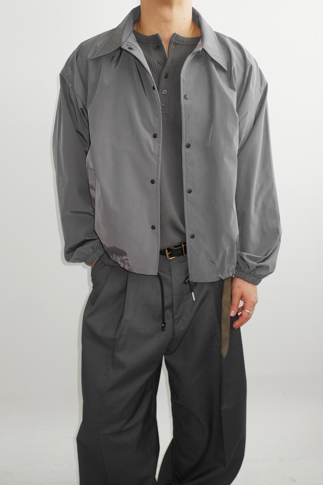 Glossy coach jacket