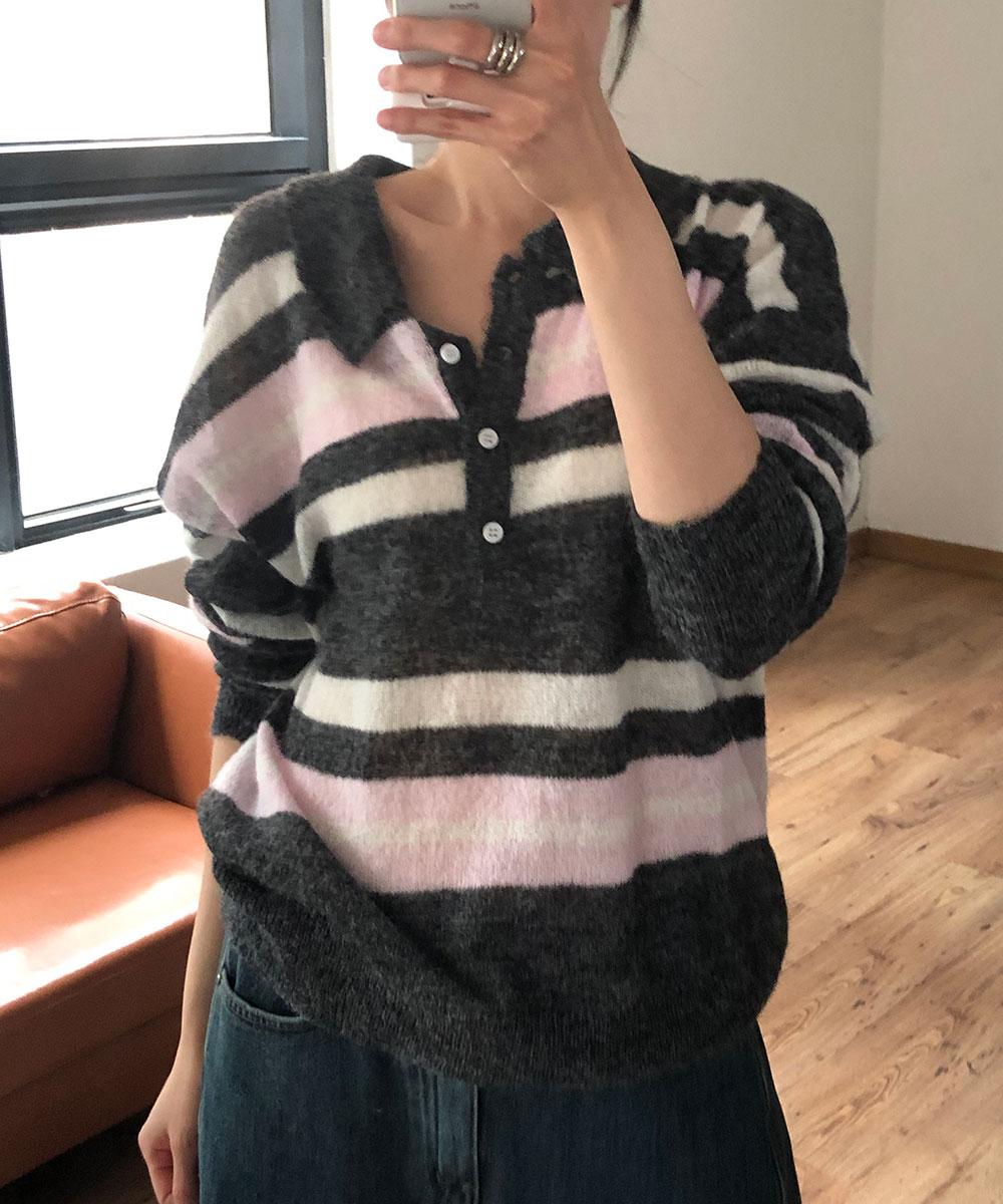 Cake Collar Knit (3Colors)