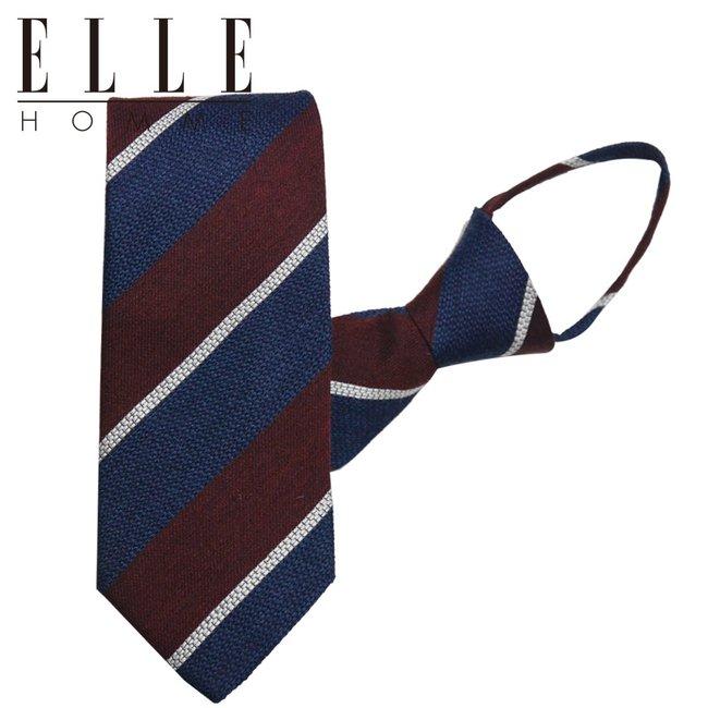 [ELLE HOMME] 엘르옴므 실크 지퍼/자동 넥타이-브릭 와인 8cm