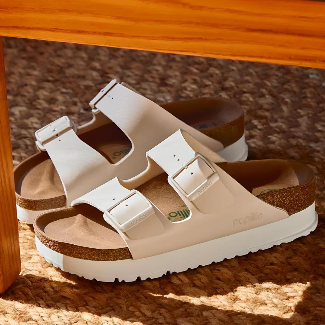 버켄스탁 슬리퍼 에그 헬 아필리오 플랫폼 아리조나