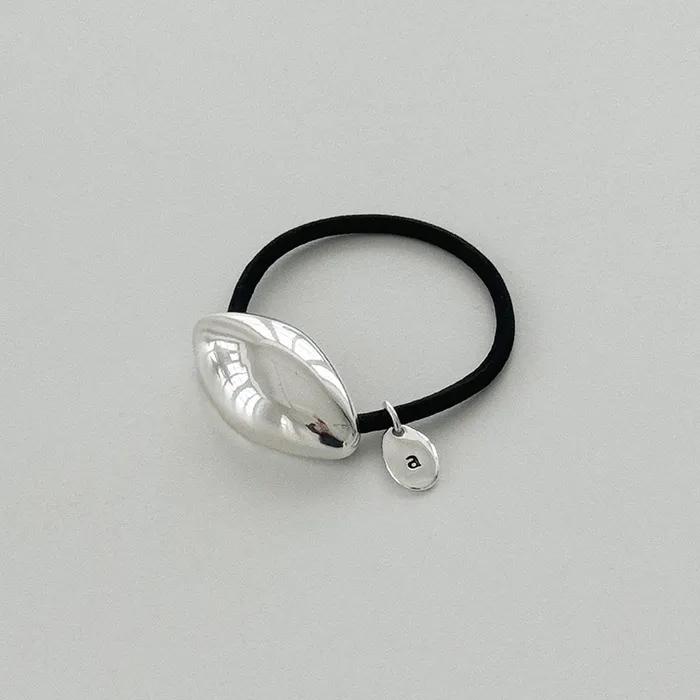 Pebble Initials Hair Band [Silver]