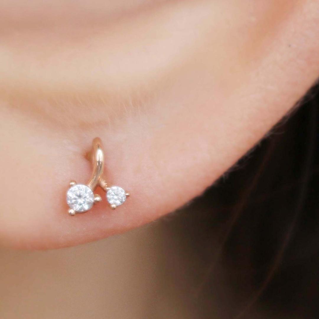 18K 14K 체리 피어싱 / 귀걸이