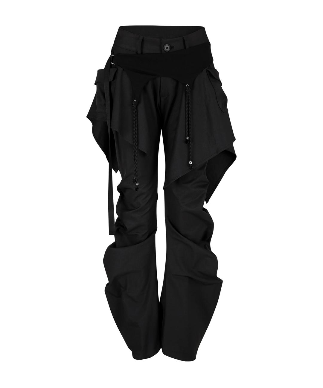 Layered Strap Pants Black