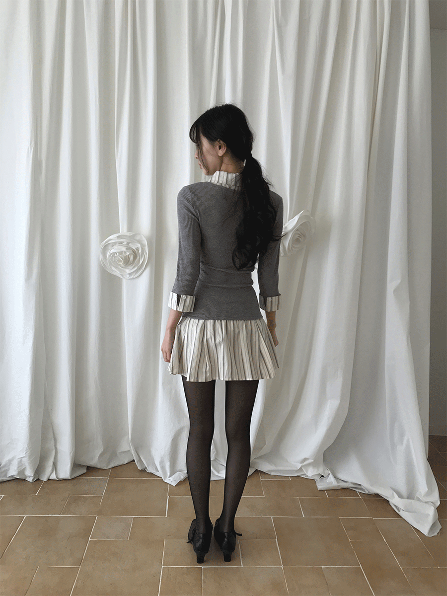 Preppy layered dress