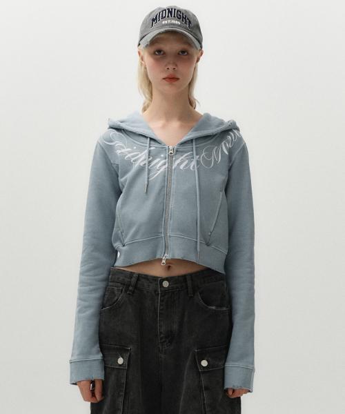 pg logo hood zip up [sky blue]