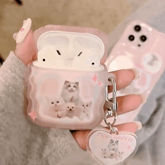 신상💕마시멜로우 댕냥 에어팟 케이스[아이폰 케이스 세트][프로 1 2 3 세대]