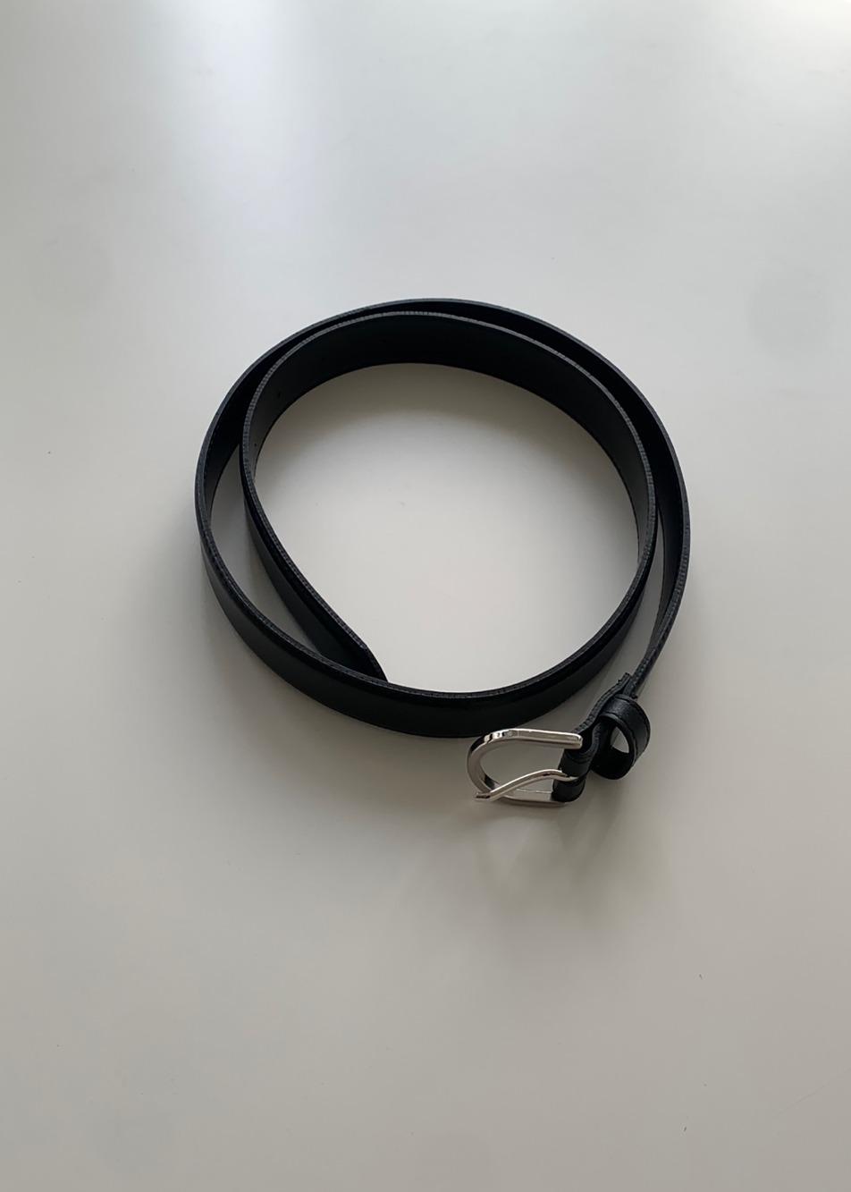 실버 볼륨 벨트 *소가죽