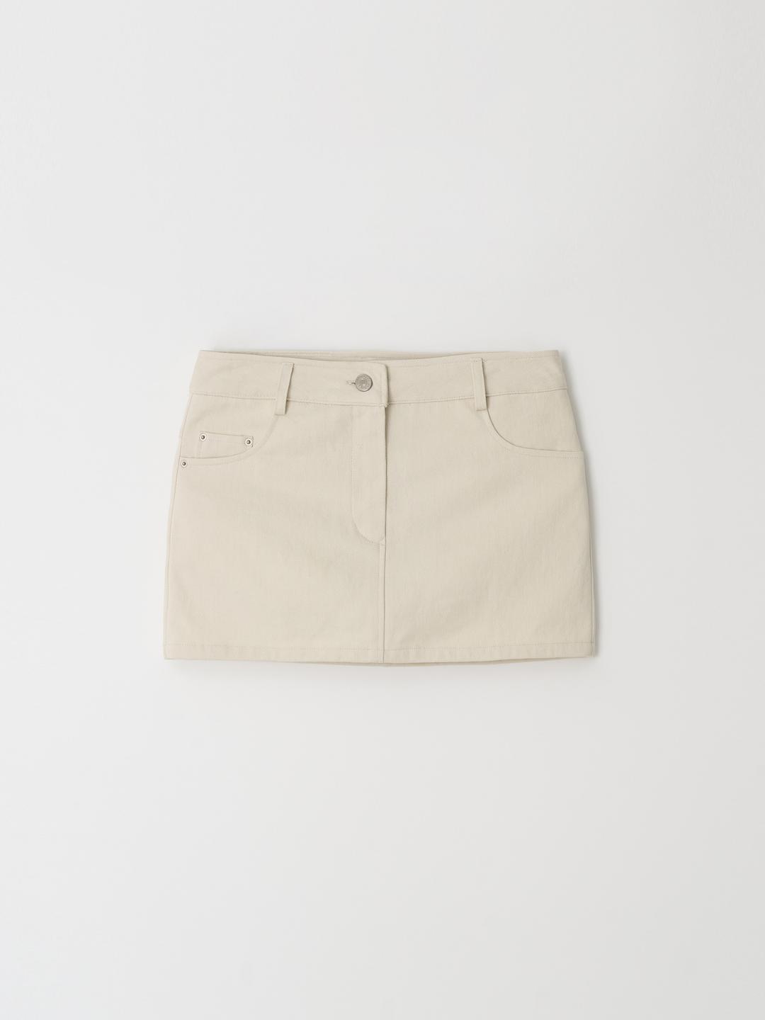 Page Mini Skirt Pants (Beige)