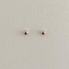 FLAT BALL EARRING