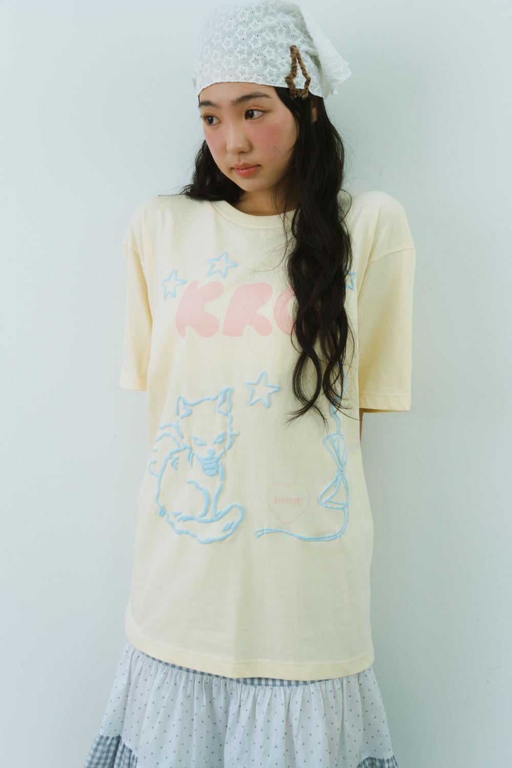 KIRIGIRL BOXY T-SHIRT (YELLOW)