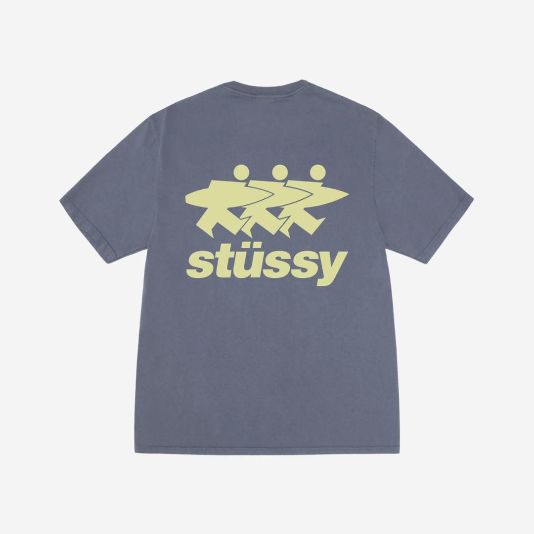Stussy Surfwalk Pigment Dyed T-Shirt Indigo