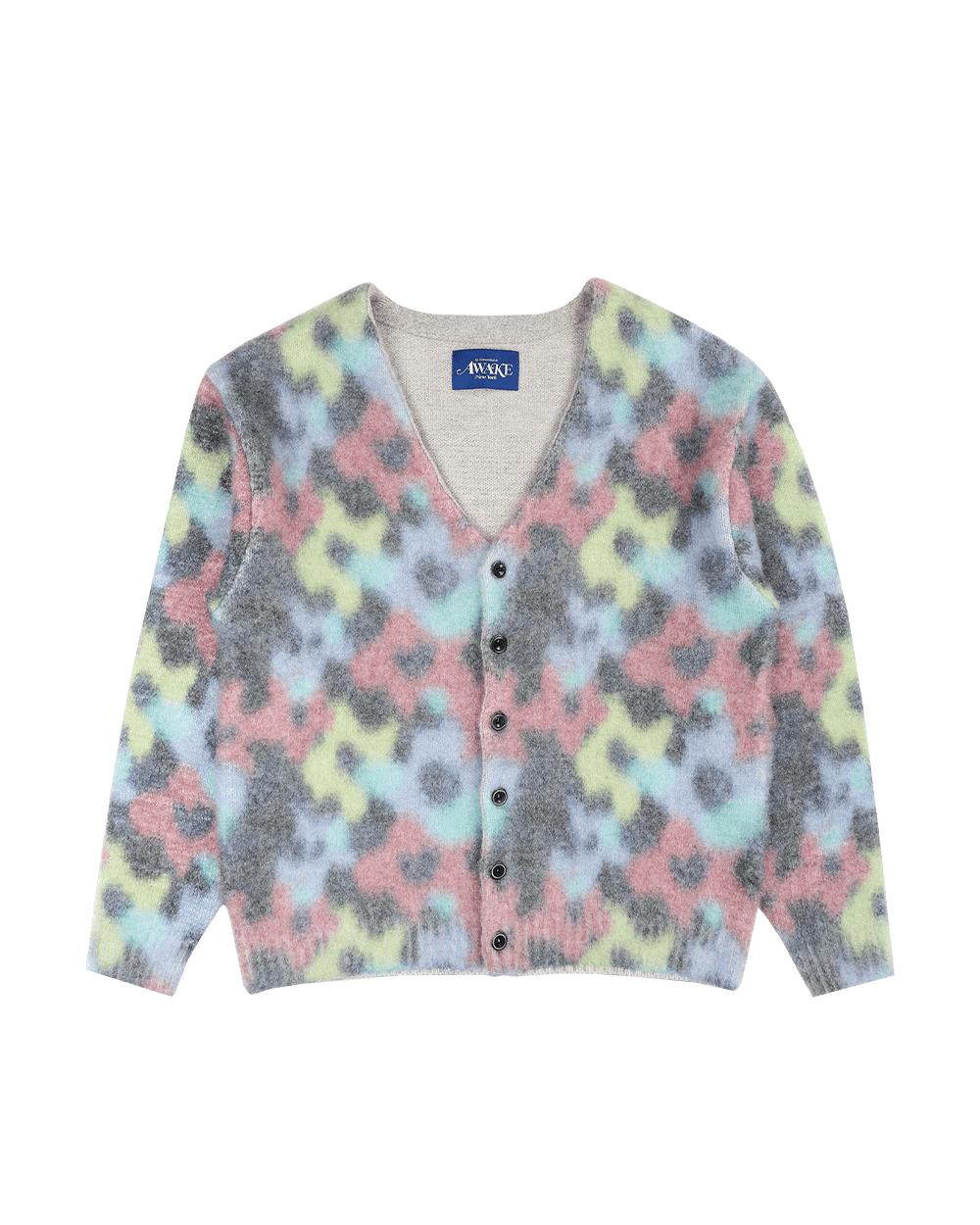 AWAKE NY MOHAIR FLORAL CARDIGAN