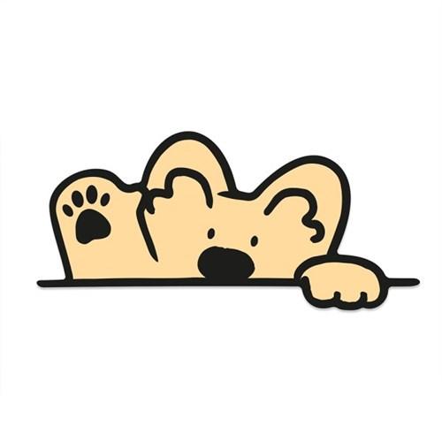 안녕하개 빅 리무버블 스티커