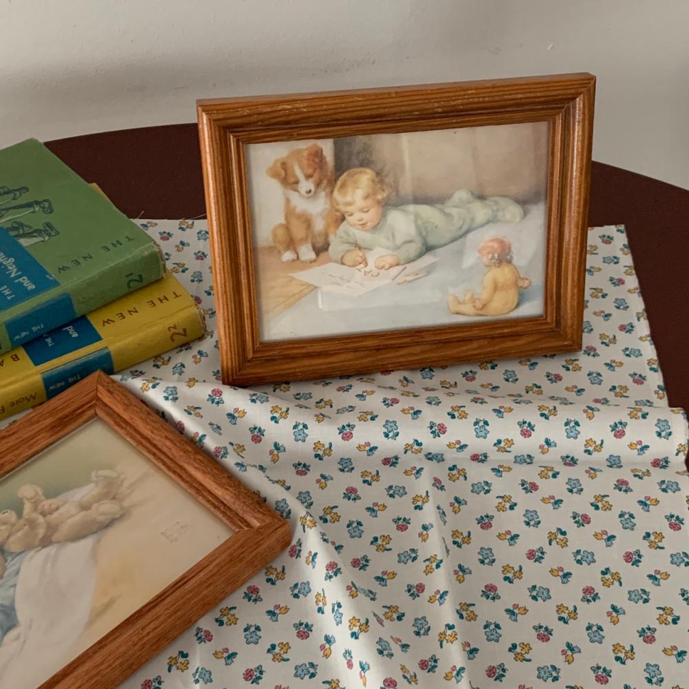 [중고] 빈티지 베이비액자 2종 빈티지소품 인테리어