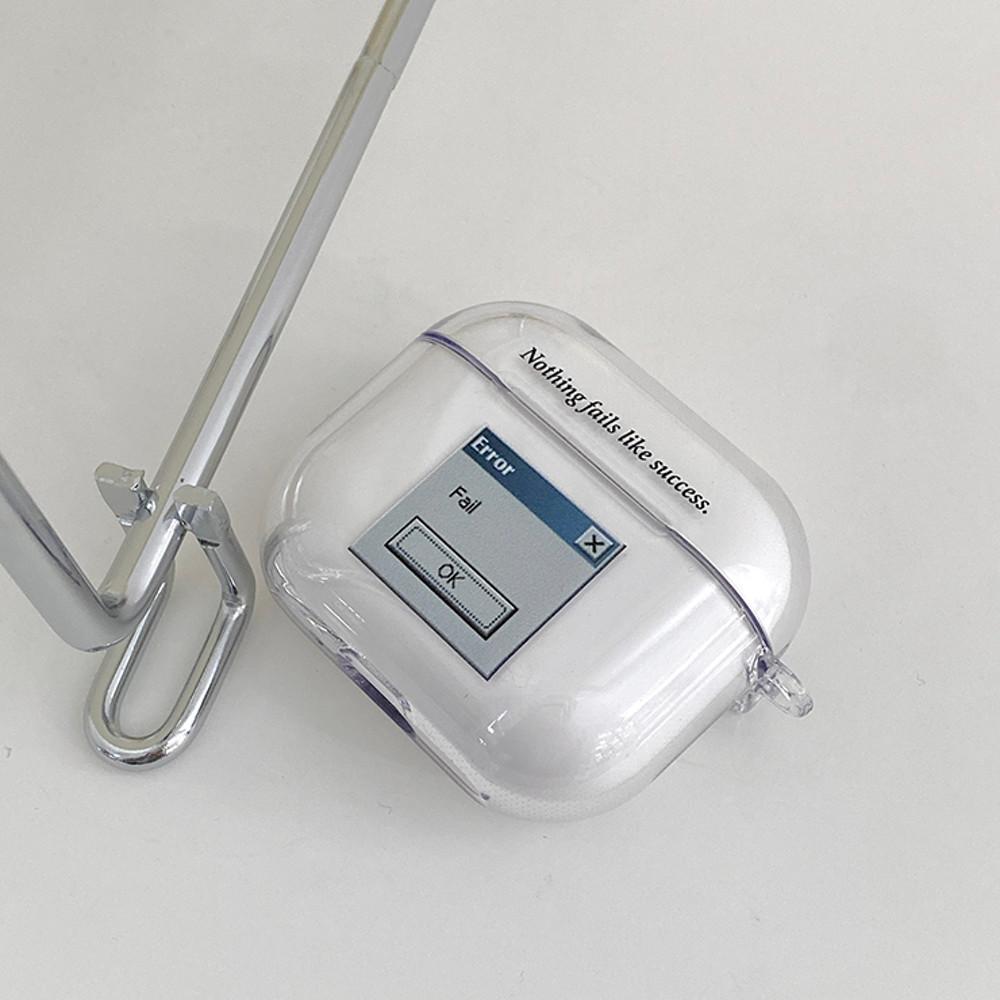 레트로 미디어 에어팟 프로 2 3세대 투명 케이스 이어폰