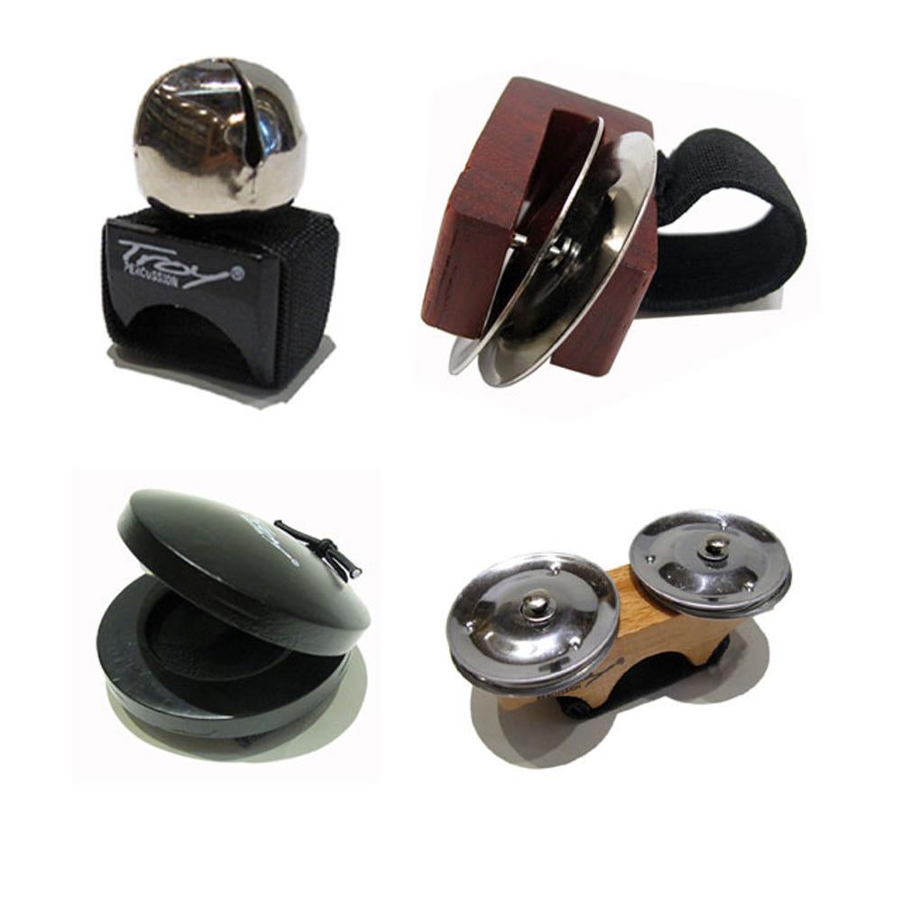 트로이 핑거악기 탬버린 벨 캐스터네츠