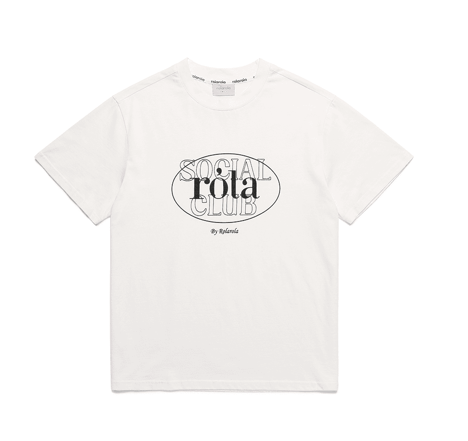 OUTLINE LOGO T-SHIRT WHITE BLACK