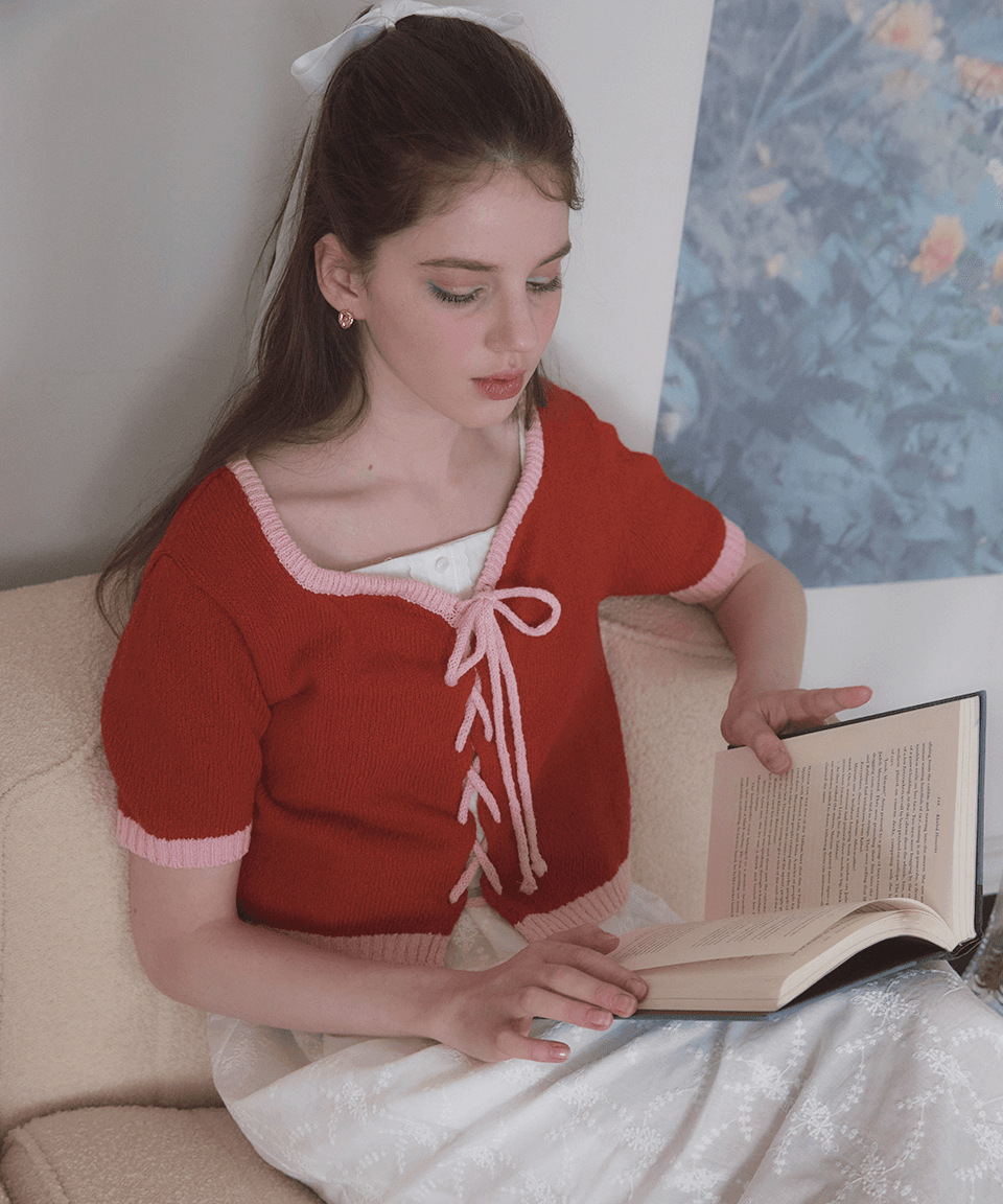 튤립 라인 아일렛 가디건 (3 colors)