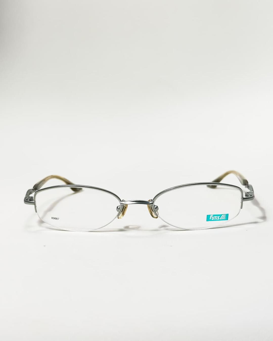 90s FUTIS 실버메탈 스퀘어 빈무테 빈티지 안경 | 후루츠패밀리