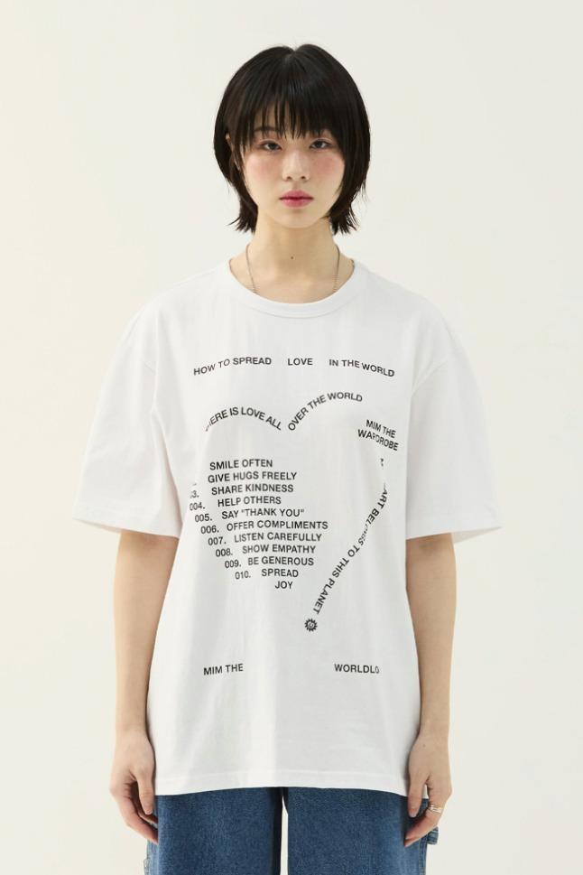 러브레터 티셔츠_화이트