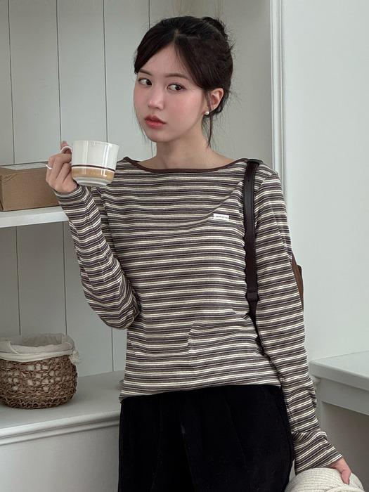 [주미니PICK/W단독] Multi stripe ribbed longsleeve T-shirt [KNFW03TS14]_[2color]