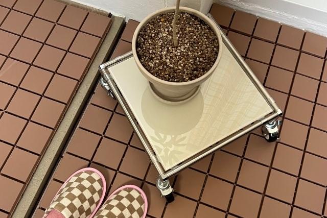 [5%쿠폰]모듈 화분받침대 화분선반 미드센츄리 이동식 철제 인테리어 식물 화분 조명 선반