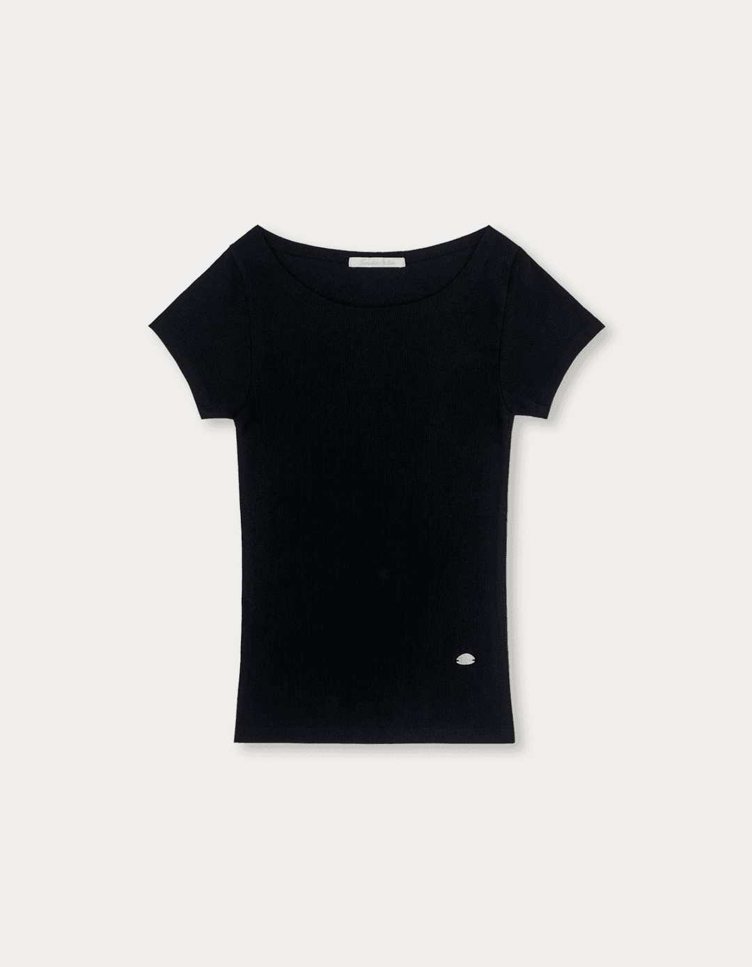 Boat Neck Pendant Top - Black