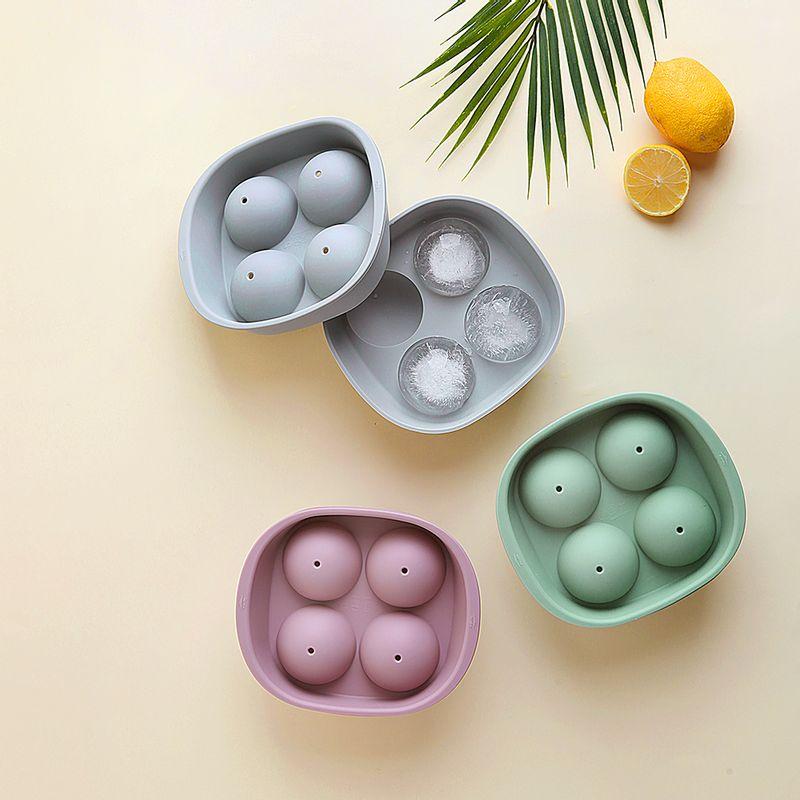 국내제작 실리콘 아이스몰드 얼음틀 왕볼4구(3color) - 우리의식탁 | 요리를 스타일하다