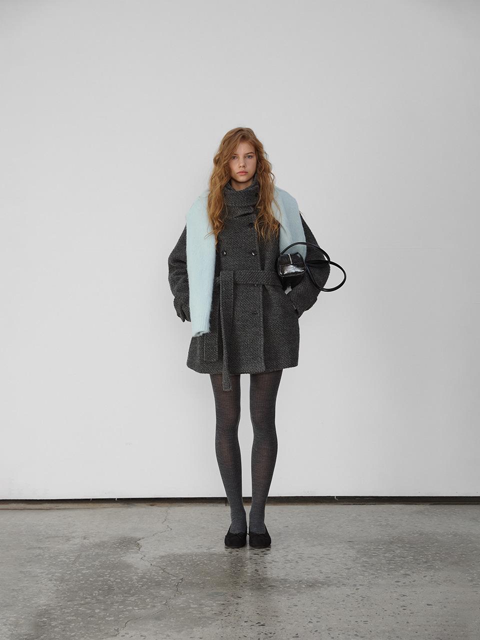 어텀 [made]더블하이넥울코트