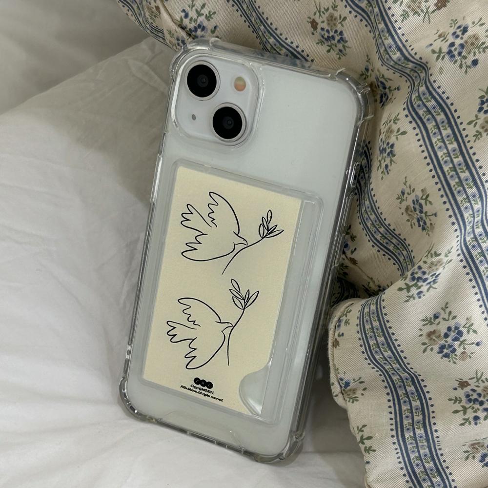 bird 카드포켓 젤하드케이스