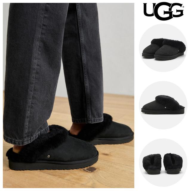 UGG 양털 슬리퍼 클래식II 미국 어그 블랙