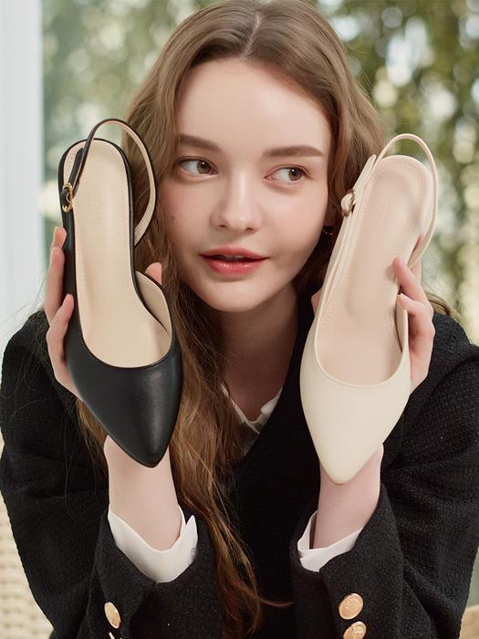 3cm 사이드오픈 슬링백 펌프스 레이나(CW0032)