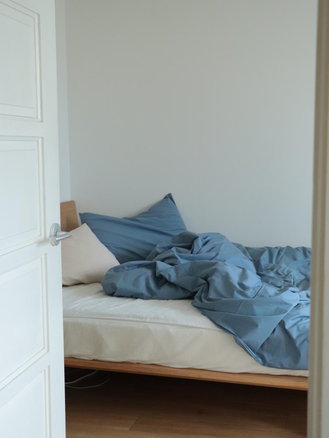 Blue cotton bedding