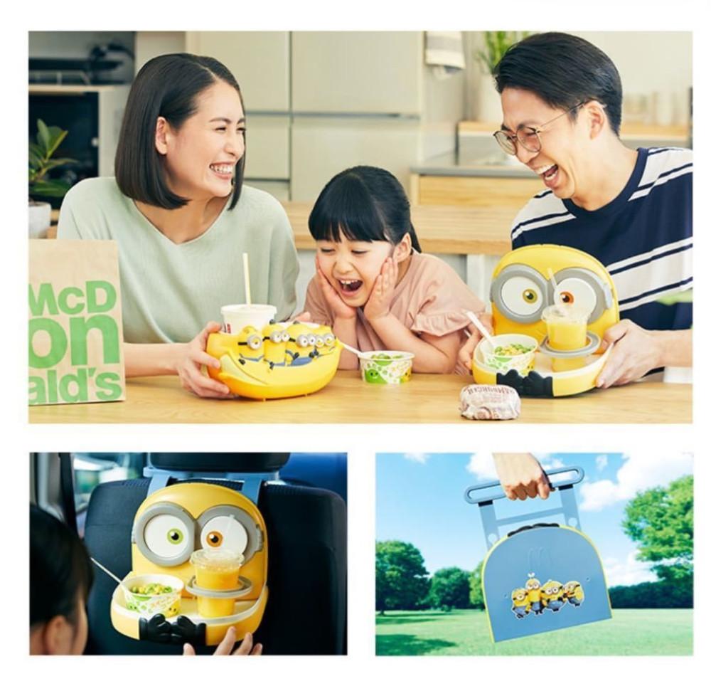 (빈티지새상품/재입고)일본 미니언즈 X 맥도날드 드링크 푸드 트레이 홀더 2종