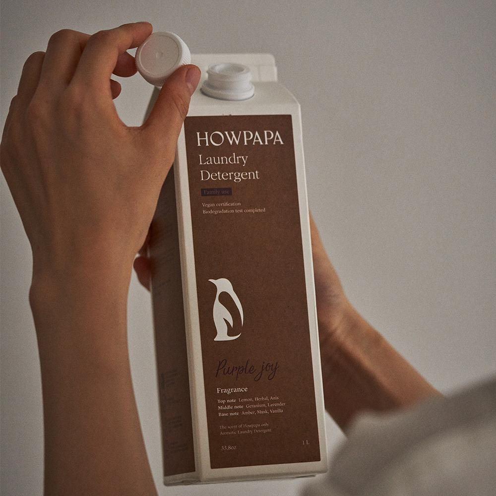 [최대 25%할인] 하우파파 친환경 운동복 비건 세제 1L (퍼플조이향)