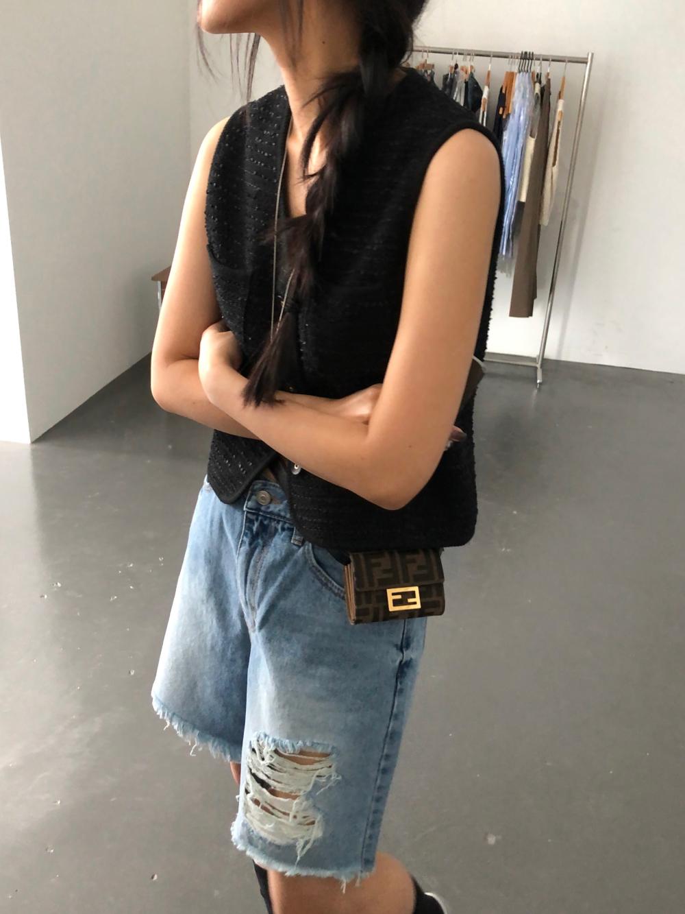 half damage pants (1color)