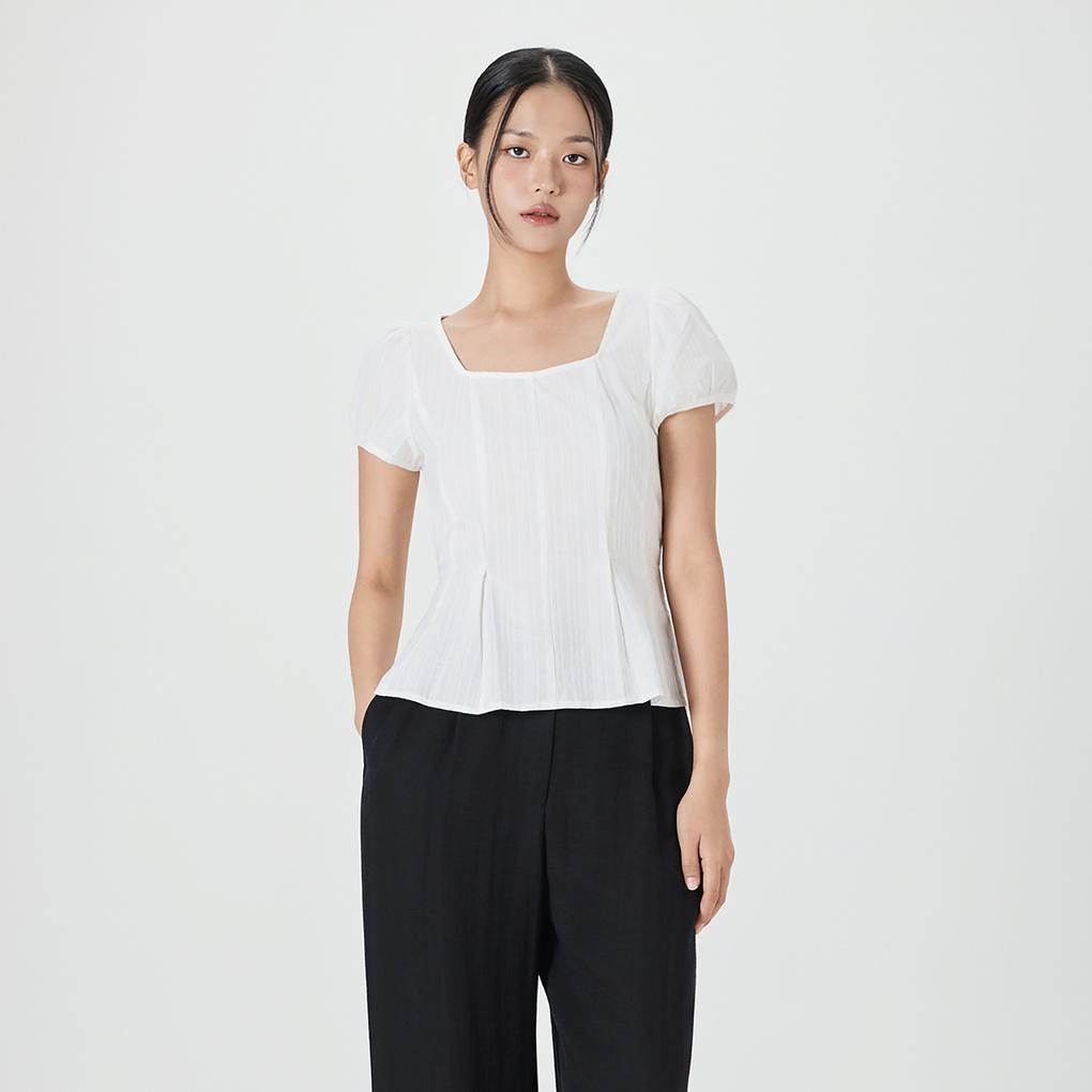 [리오더]스퀘어넥 플레어 블라우스 RE BWF808G_MIWBWF91QG