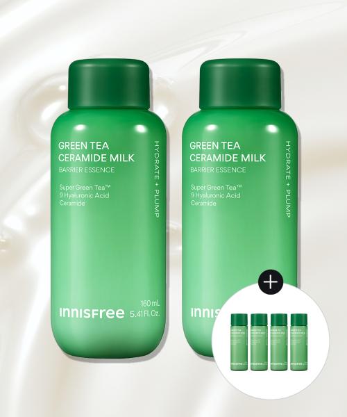 [사은품 증정] 그린티 세라마이드 밀크 에센스 160mL 2개 + 25mL 4개